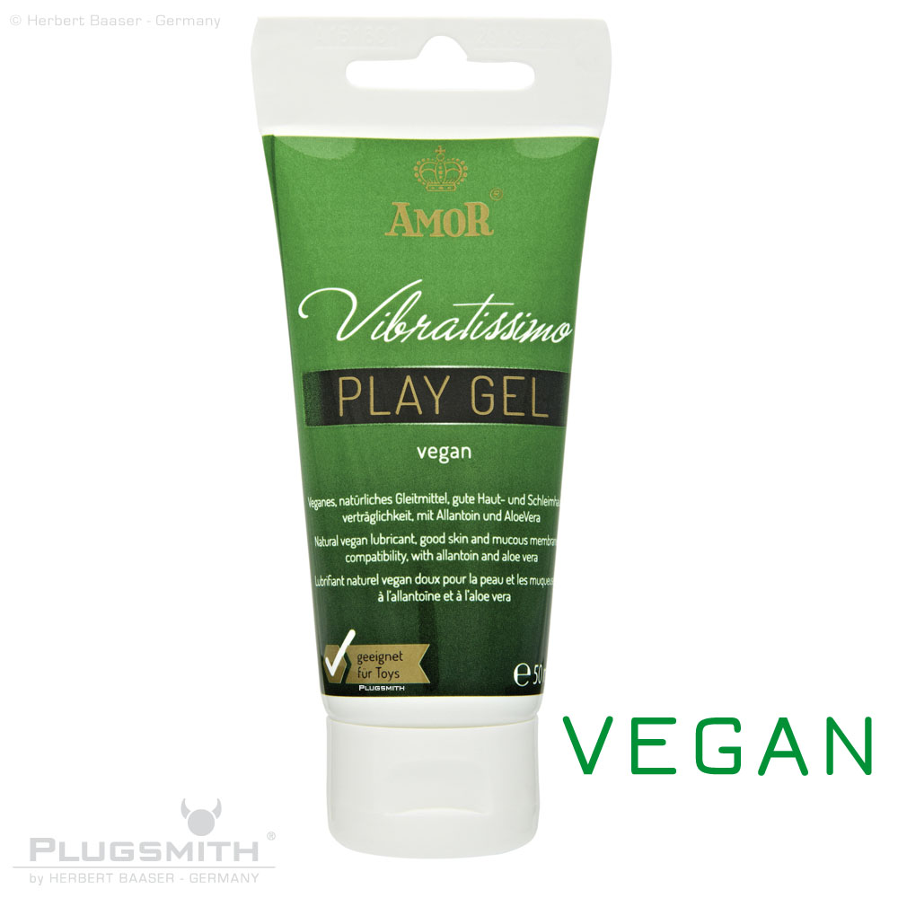 Amor Vibratissimo Gleitgel PLAY GEL VEGAN 50 ml PLUGSMITH by