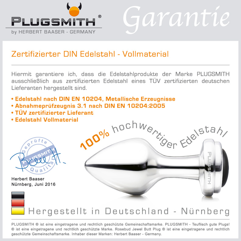 plugsmith-garantie PLUGSMITH Zertifikat