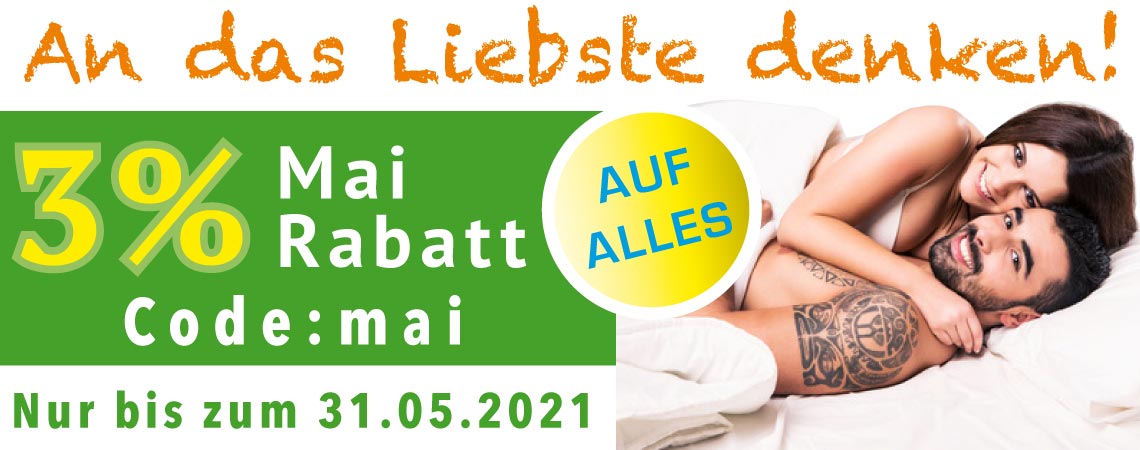 Analplug-Rabatt-3mai 3% Rabatt auf alle Erotikartikel und Gleitgel.