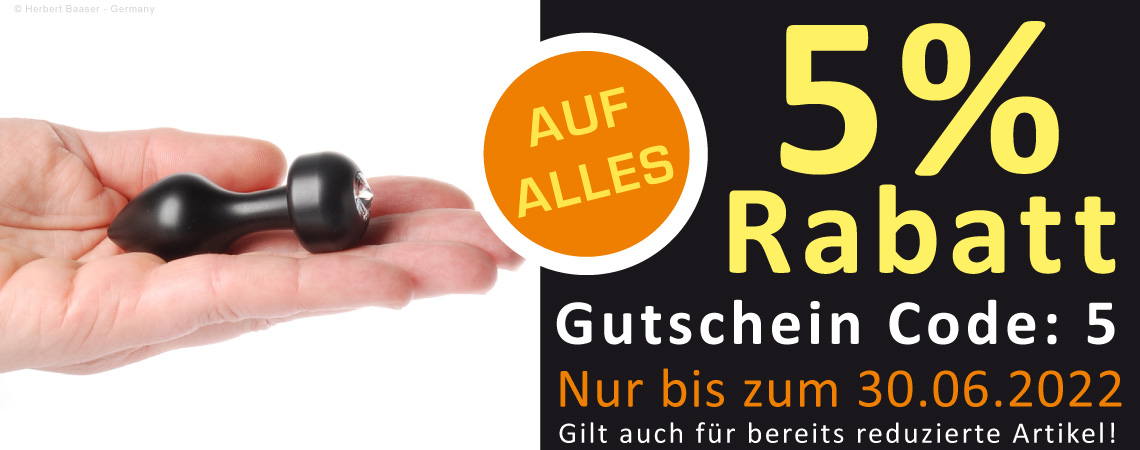 Analplug-Rabatt-06-2022 PLUGSMITH Analplug Rabatt von 3% auf alle Analplugs und Dildos!